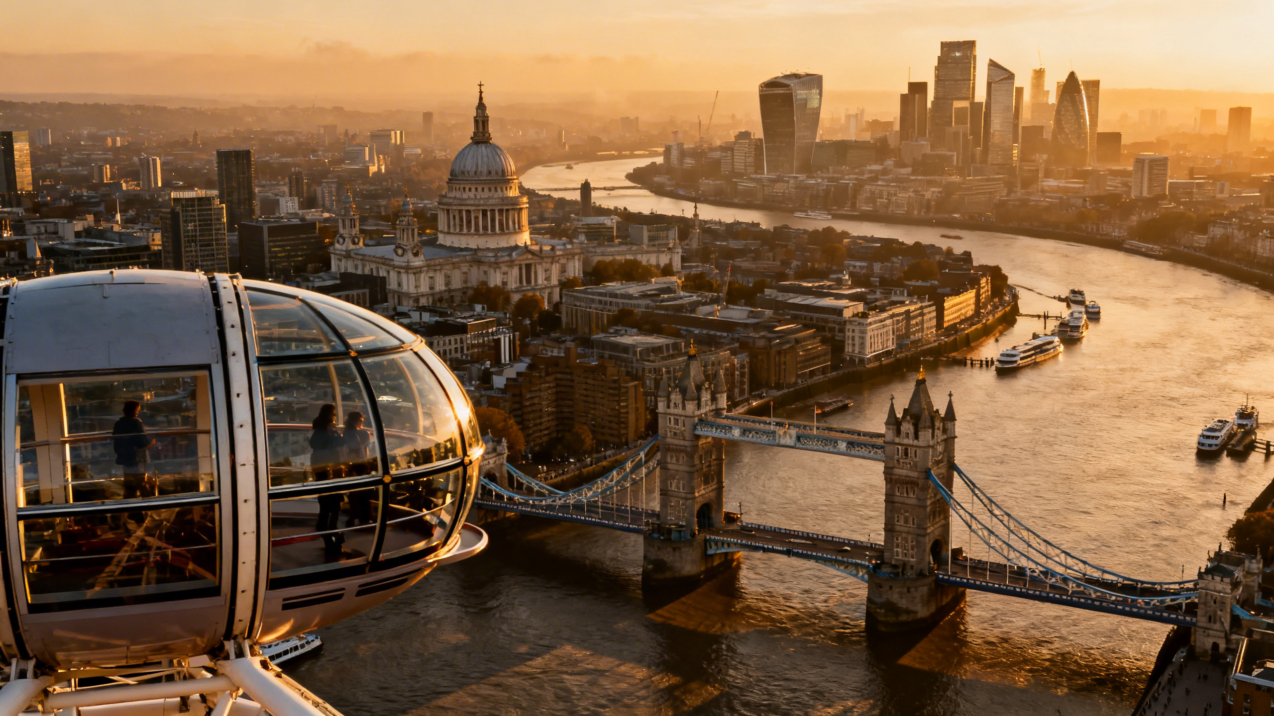 Vue panoramique de Londres depuis le London Eye