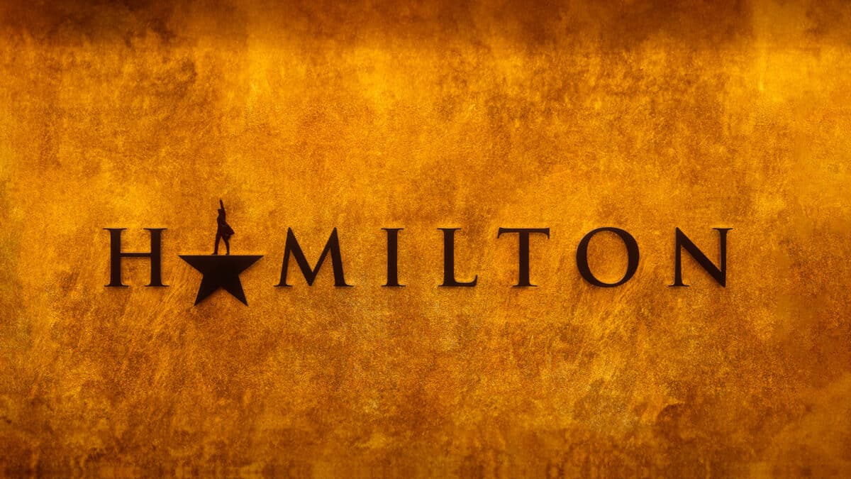 Scène de Hamilton au Victoria Palace Theatre à Londres